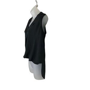 JUDITH & Charles 100% Silk Collar Drape Wrap Sleeveless Blouse Size 2